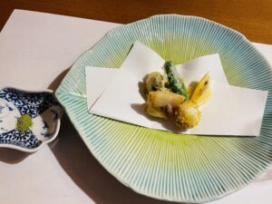 界 ポロト、夕食の天ぷら