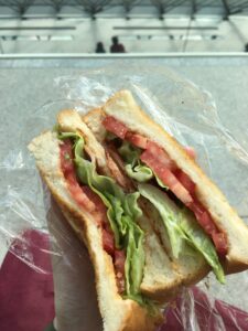 モエレ沼公園、ピクニックで食べたサンドイッチ